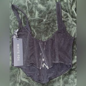 White Fox Black Bad Gal Bustier